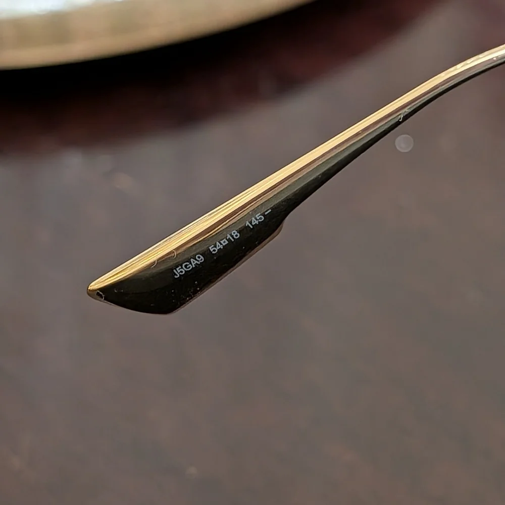 Dior Gold and Black Sunglasses - Picture 5 of 8